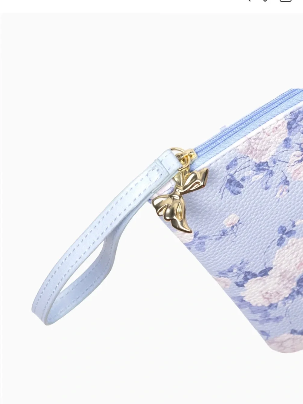 LoveShackFancy Everblooming Rosettes Vegan Leather Accessory Pouch